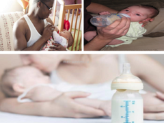 Как правильно кормить новорожденного из соски?